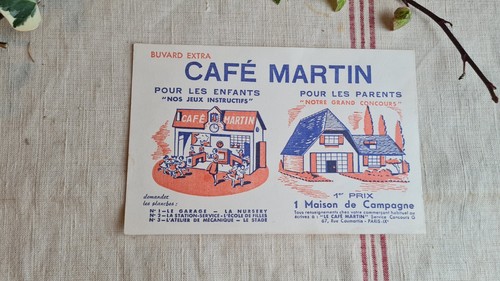 Ancien buvard publicitaire - buvard,