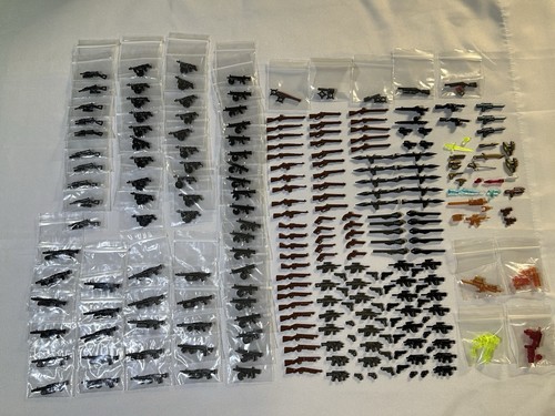 244 lego brickarms lot guns - brickarms,