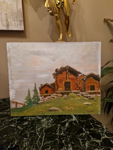 Ancienne peinture huile - ancienne,