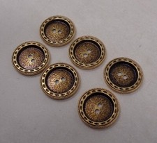 Lot de 6 Boutons vintage en
