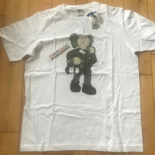Shirt kaws uniqlo ardoise - t-shirt,