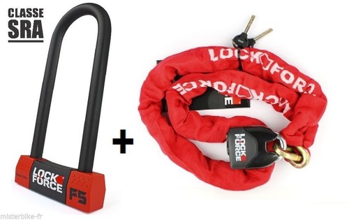 Combo chaine antivol u - combo,