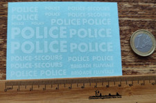 DECALCOMANIE DECALS POLICE