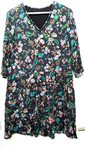 Robe midi fleurie - , t40