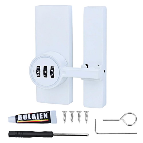 Blanc verrou porte - blanc,