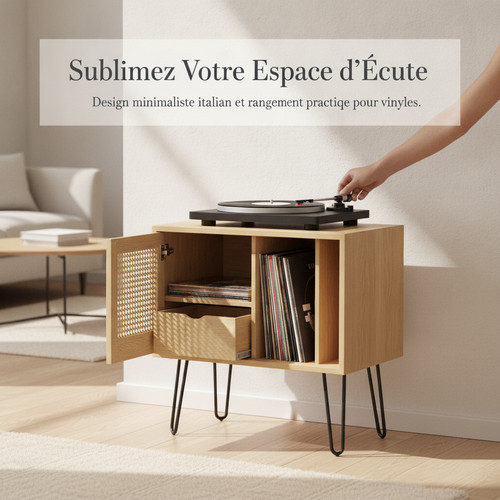 Console pour tourne disque - tourne-disque, et