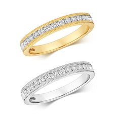 Bague Femme Semi Pavée Or