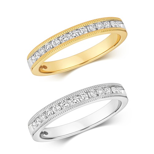Bague femme semi - bague, or