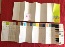 R.33 / teintier RENAULT  janvier 1972 /  dépliant Nuancier  / R.12 Gordini ...