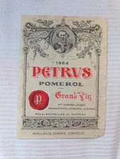 Etiquette Petrus 1964