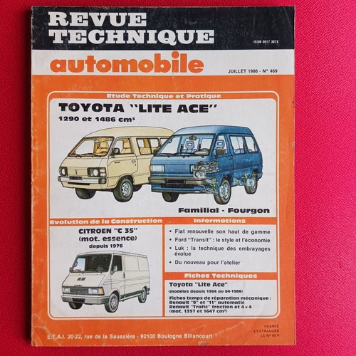 Revue technique toyota - technique, lite