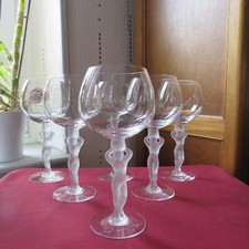 6 verres à eau en cristal de