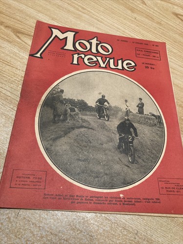 Magazine moto revue 922 1948 - revue,