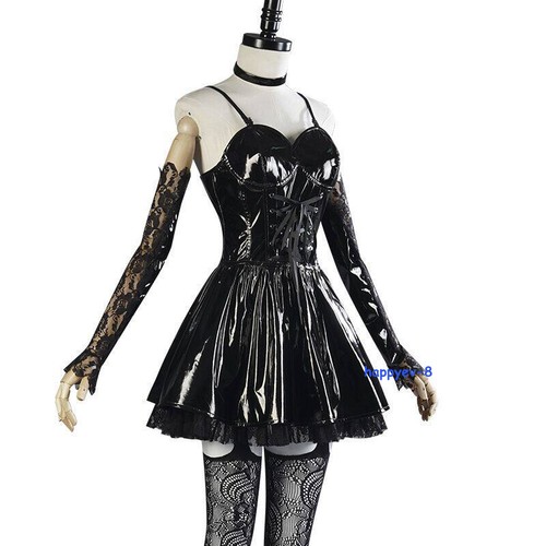 Black strap gothic - black, leather