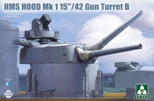 Takom hms hood 42 - mk, 15"/42