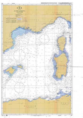 Carte maritime admiralty 166 - maritime,