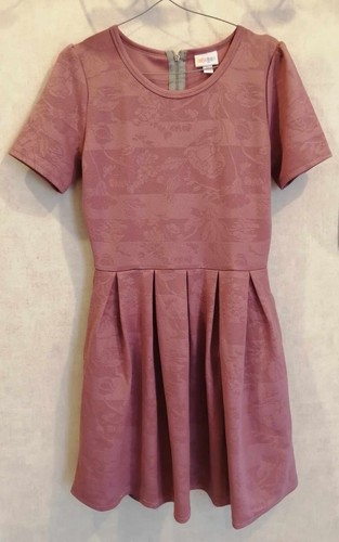 Robe rose évasée polyamide