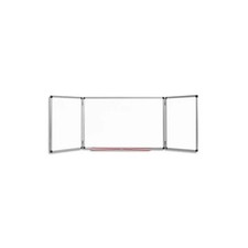 Tableau Blanc Triptyque Effaçable et Magnétique BI-OFFICE 240x90cm - TR02020509