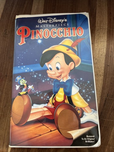 Pinocchio vhs masterpiece - pinocchio,