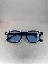 Lunettes de soleil Bleu Style Moscot