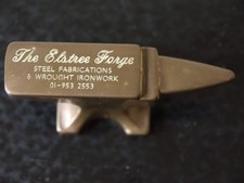 MINI ENCLUME ANCIENNE FORGE ANGLAISE "THE ELSTREE FORGE"