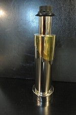 Lampe de salon des années 70: " Vague " bronze & chrome.