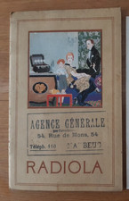 Ancien catalogue RADIOLA  poste radio amplificateur accessoires 1925