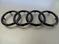 Original Audi A4 A5 RS4 RS5 Emblème Anneaux Signe Dans Calandre Noir Brillant