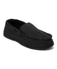 Gold Toe Men's Herringbone Slippers w/Memory Foam - Dark Grey - Size Small (7-8)