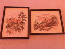 Robert KUVEN 1901-1983 Paire de Paysages d’Alsace dont Mont Saint ODILE