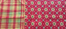 LOT 2 COUPONS TISSU MADRAS
