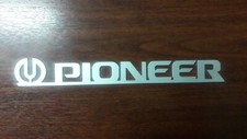 logo PIONEER aluminium 15/10eme Dim 250 x 26 mm