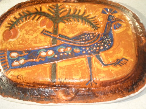 Rare grand plat double - double, decor