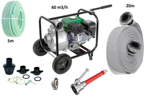 Kit motopompe incendie piscine - kit,