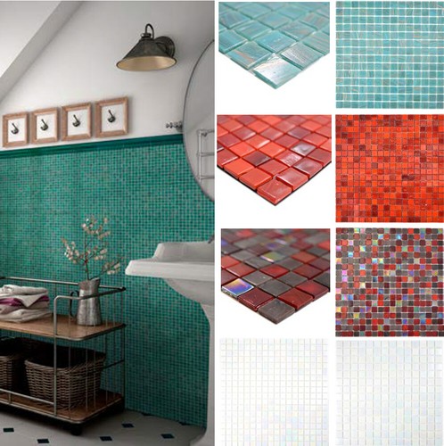 Mosaïque verre carrelage - mosaïque,