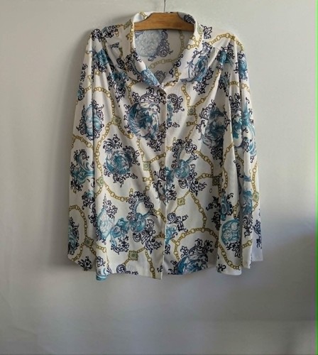 Chemisier bleu polyester - , sans