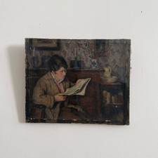 Huile sur toile scène