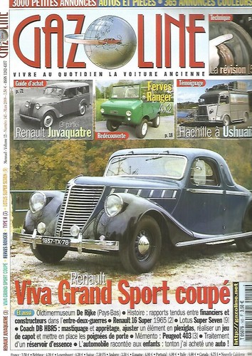 Gazoline 143 renault viva - n°143,