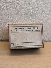 Boîte Ancienne Levure Fraîche De La Brasserie De Xertigny