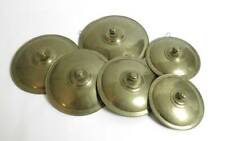 6 French Vintage Brass Cooking Pot LIDS
