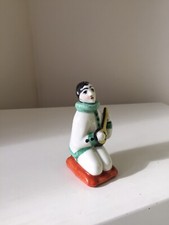 Curieuse Salière pierrot musicien Art Déco