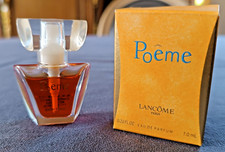 Flacon de parfum miniature de collection " Poême " de Lancôme 7ml 1995