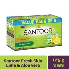 Savon frais Santoor Aloe, 125