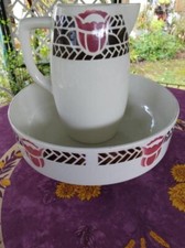 Service Toilette Broc Cuvette Terre de Fer Salins E Charbonnier Modèle Colombes