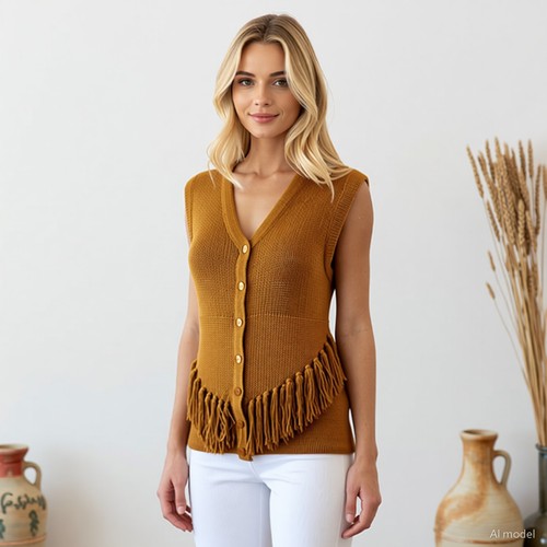 Boho western gilet - western,