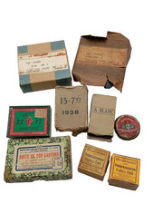F6/09/25 (REF28156) Lot de diverses boites vides pour munitions