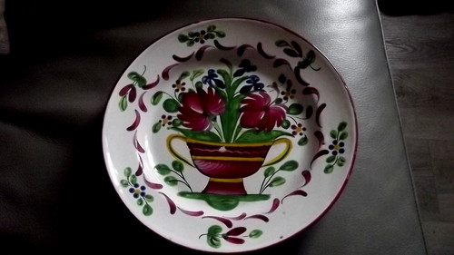 Ancienne assiette plate - assiette, en