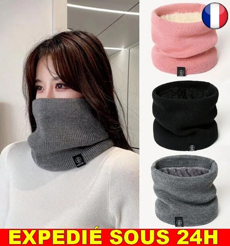 écharpe fourrure laine - fourrure,