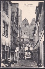cpa anvers (belgique) la rue des crabes (bon etat) 
