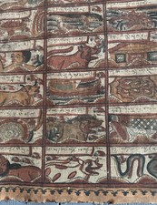 Tenture murale Kalamkari peinte à la main représentant des contes du Ramayana